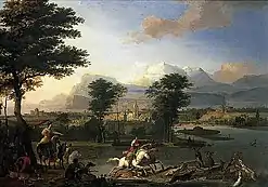 The Stag Hunt, (ca. 1675), Abraham Hondius (1631–1691)