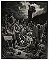 La visión del Valle de los Huesos Secos por Gustave Doré, 1866