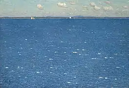 Childe Hassam: Viento del oeste en la isla de Shoals (1904). Universidad de Yale, New Haven, Connecticut.
