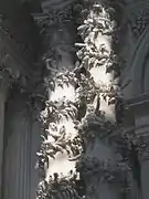 Detalle de las Columnas del Altar.