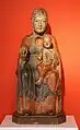 Thronende Maria mit Kind (Virgen María con Niño), Suabia del Norte. Siglo XIII, madera de tilo.