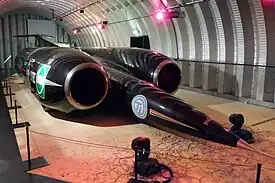 Thrust SSC en el Coventry Transport Museum.