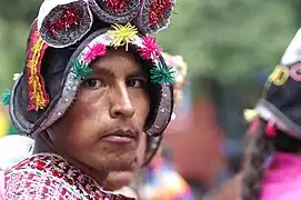 Danzante de Pujllay en el Carnaval de Oruro de 2010