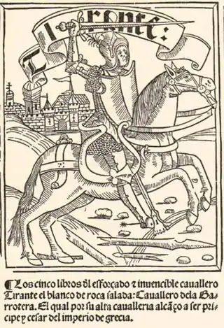 Portada de Tirant lo Blanc de 1511.