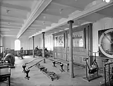 El gimnasio de primera clase a bordo del Titanic. Fue el tercer transatlántico del mundo en ofrecerlo