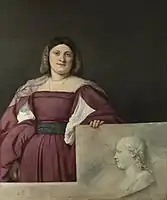 Retrato de mujer (La schiavona) Óleo sobre lienzo, 117 x 97 cm, National Gallery (Londres).