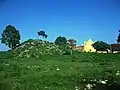 Iglesia principal y vestigios arqueológicos de Tixkochoh.