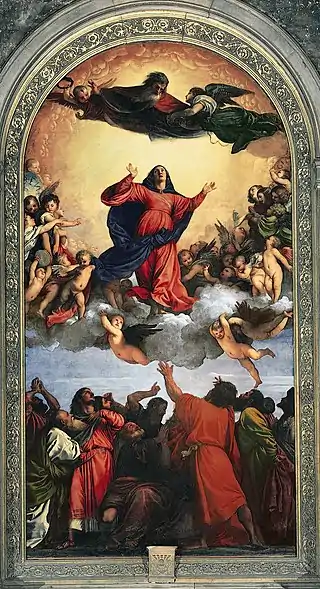 La Asunción de la Virgen, de Tiziano, 1516-1518.