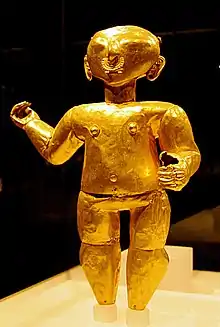 Figura de oro de la cultura Tumaco