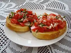 Bruschetta de tomate