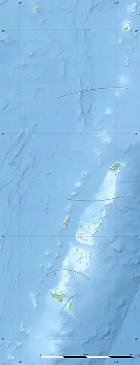 Tafahi ubicada en Tonga