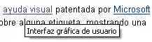 Un tooltip en una página web.