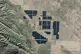 La Granja Solar Topaz, una de las mayor central fotovoltaica del mundo, vista desde el espacio