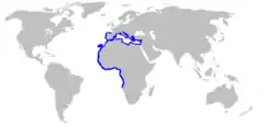 Distribución de la tremielga