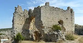 Restos del castillo templario.