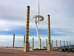 Torre de telecomunicaciones de Montjuic (1991), de Santiago Calatrava.