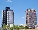 Torre Puerta de Chamartín y Torre Panorama, Isla de Chamartín, barrio de Valdefuentes