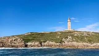 Torre de Hércules vista desde Aquarium.