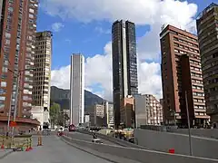 El Edificio Fonade en el skyline de Bogotá