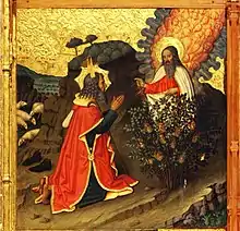 Fragmento del Retablo de la transfiguración, de Jaume Huguet, ca. 1466-1475, Gótico final (primitivos españoles).