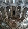 Interior del baptisterio.