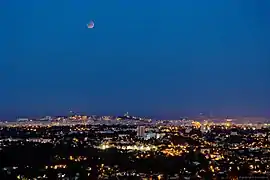 Eclipse lunar total en Marsella, Francia