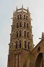 La torre del convento de los Jacobinos de Toulouse