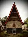 Casa tradicional Batak en Ambarita, Lago Toba.