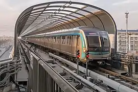 Tren del metro de Pekín.