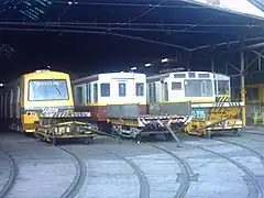 Taller "Polvorín" de Metrovías, utilizado por la AAT como cochera de los tranvías