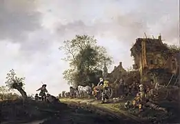 Viajeros en una posada, 1645, Mauritshuis, La Haya.