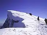 Un grupo de montañeros en el pico Trem (escalada de invierno de 2005)