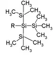 Súper sililo como tri(trimetisilil)sililo, TTMSS, ((CH3)3Si)3Si-