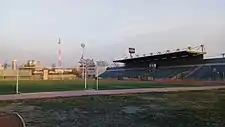 Tribuna sur del estadio.