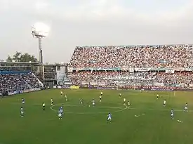 Vista tribuna popular Atlético Rafaela desde platea oeste