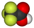 Ácido trifluoroacético en 3D