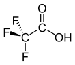 Estructura del ácido trifluoroacético