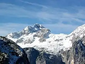 Monte Triglav en los Alpes Julianos.