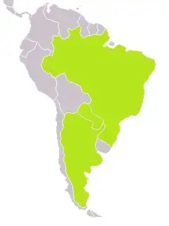 Hábitat en Brasil, Paraguay y Argentina