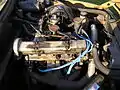 Motor Triumph Slant 4 en un SAAB 99