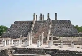 Pirámide de Tlahuizcalpantecuhtli en Tollan-Xicocotitlan.