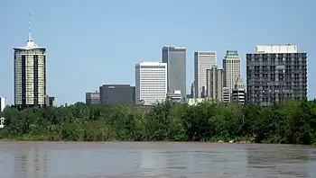 El Arkansas en Tulsa (Oklahoma) (OK)