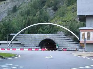 La E25 en el Túnel de Montblanc