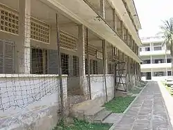 Aspecto de los edificios del antiguo colegio convertido en prisión.