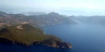 Vista de la costa de Dalaman