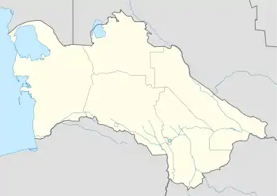 Asjabad ubicada en Turkmenistán