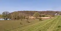 entre Rhenen y Wageningen, la montaña de Grebbeberg del Grebbedijk