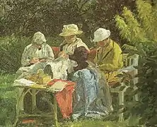 Mujeres cosiendo (c. 1900)