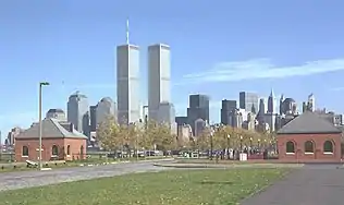 En 1999, con las Torres Gemelas al fondo