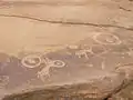 Más dibujos en las rocas de Twyfelfontein.